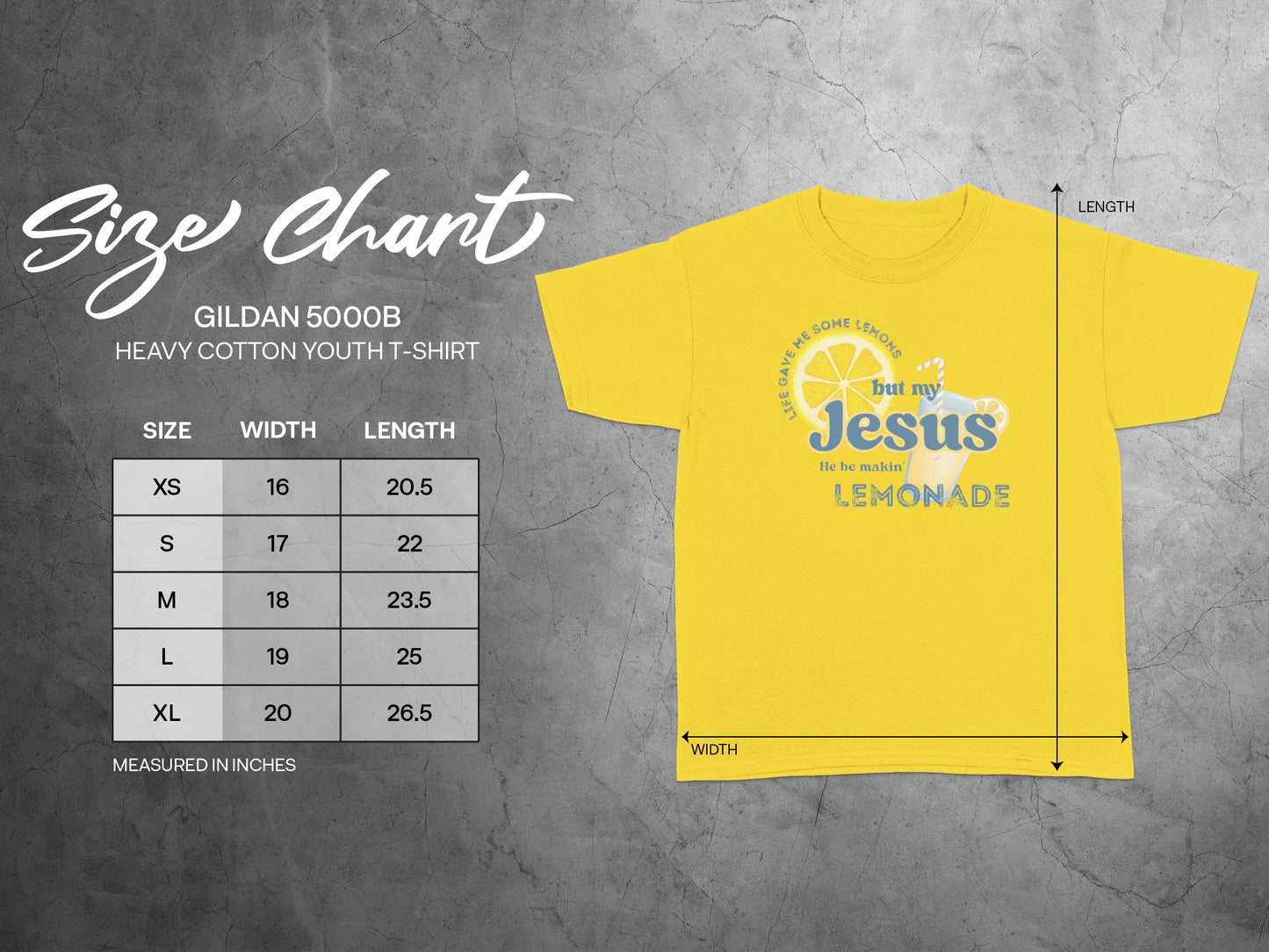 But My Jesus He Makes Lemonade Youth T-Shirt product type