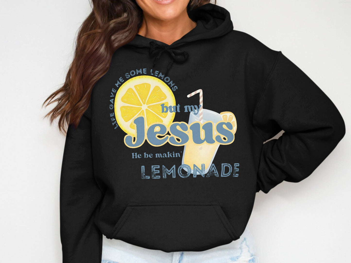 Inspirational Jesus Lemons Lemonade Graphic Hoodie product