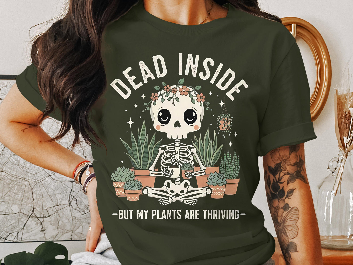 Dead Inside But My Plants Are Thriving T-shirt product