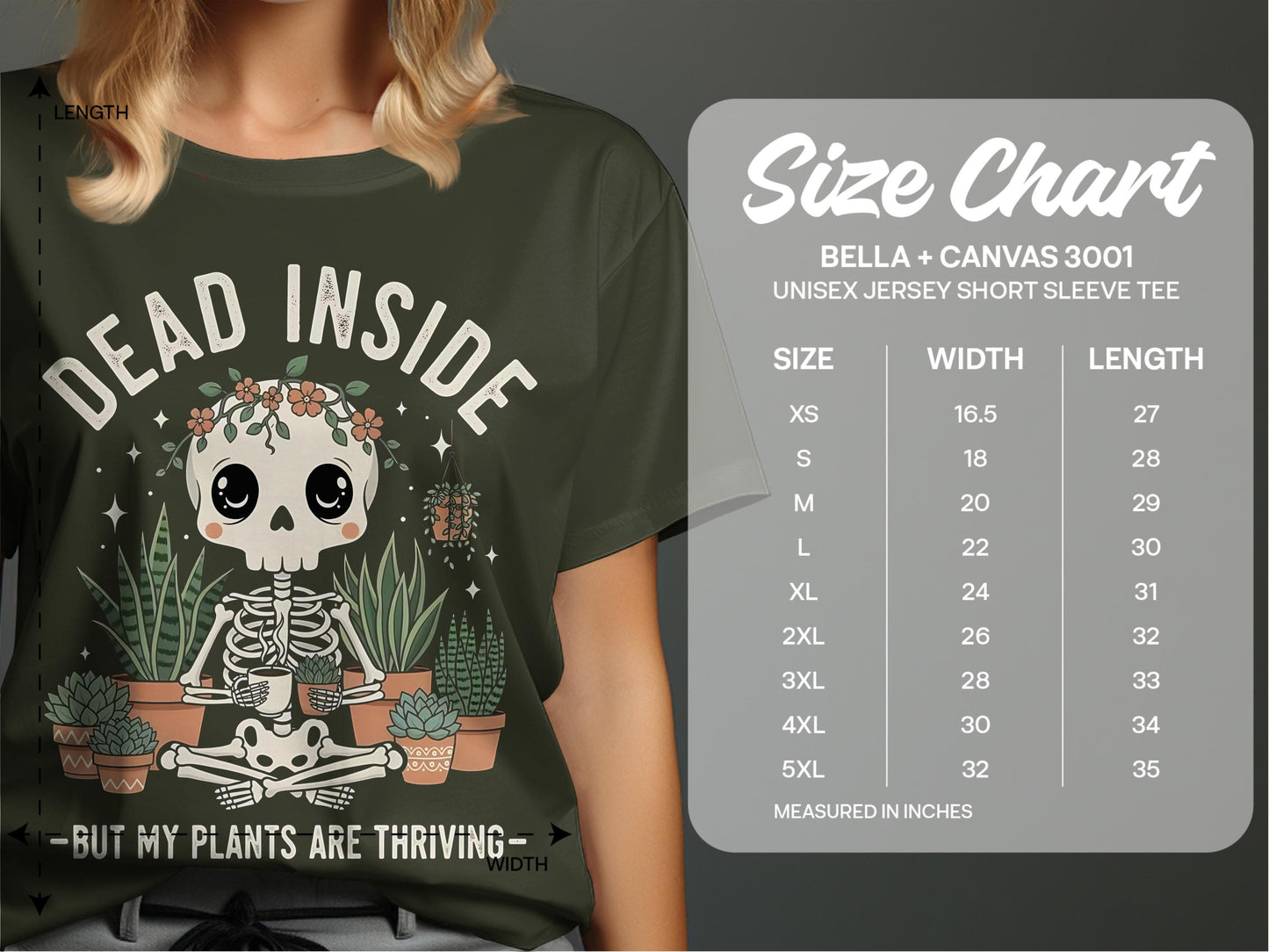 Dead Inside But My Plants Are Thriving Tee product