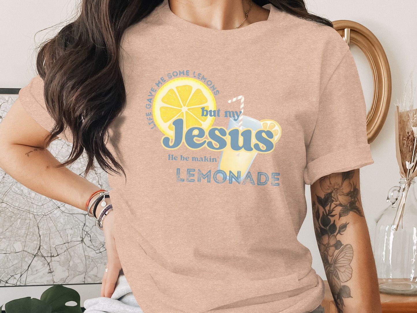 Inspirational Lemonade Theme Graphic T-Shirt product