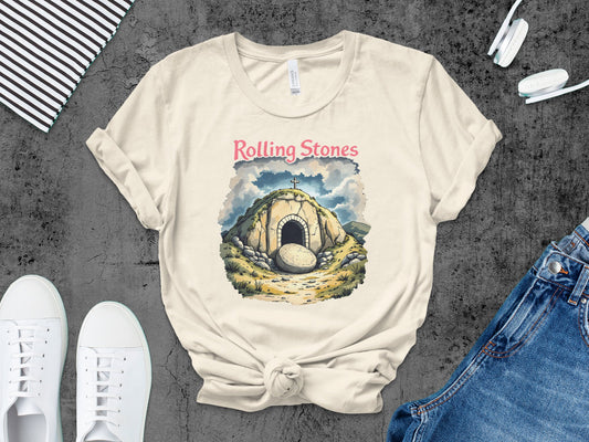 Rolling Stones themed vintage graphic design t-shirt product