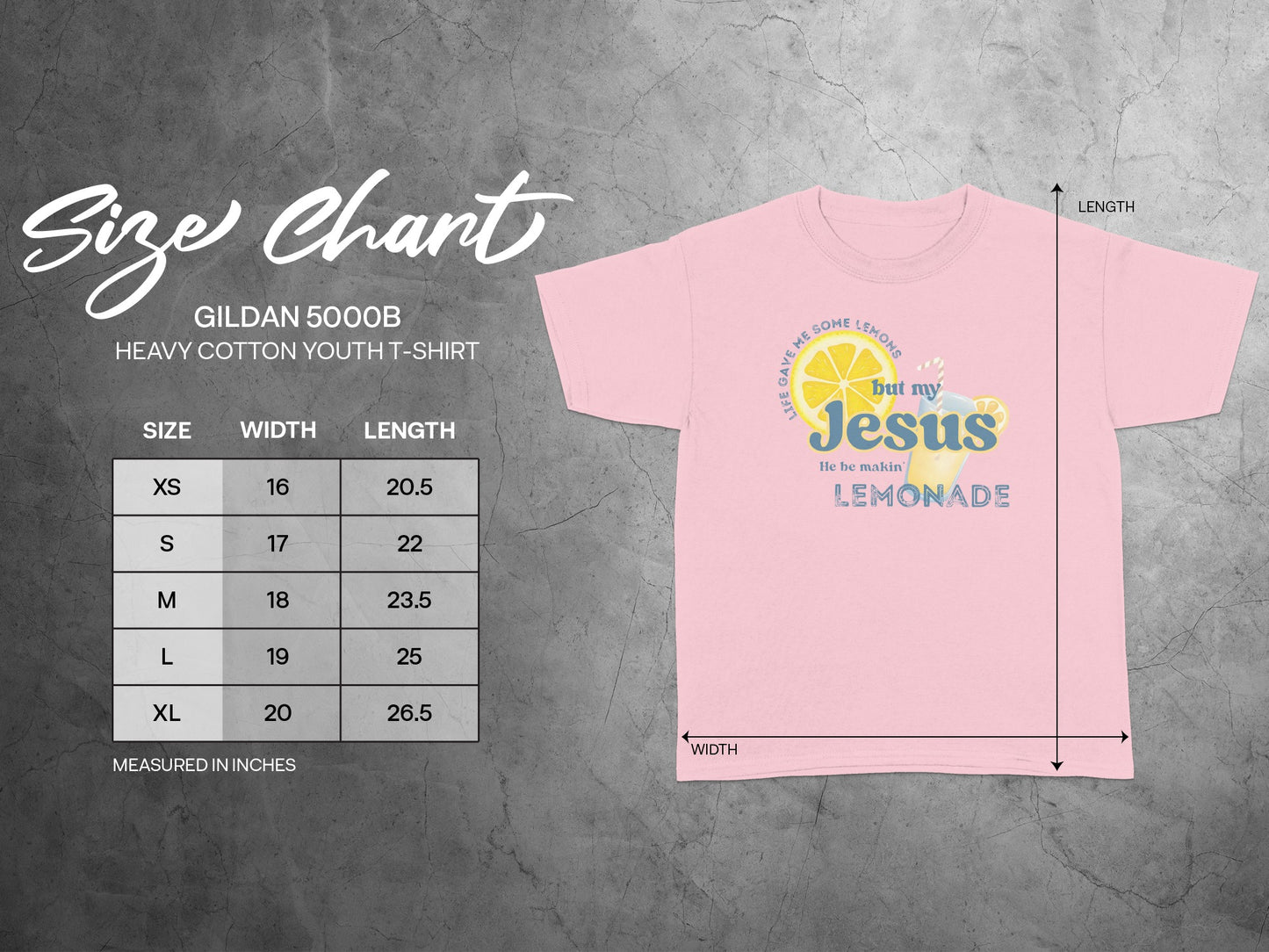 He Makes Lemonade Youth T-Shirt product type