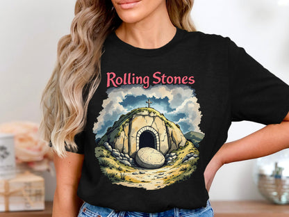 Rolling Stones Tomb Print Women's Casual T-shirt product