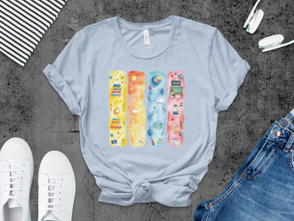 Brightly Colored Fun Educational Tools Graphic Tee product