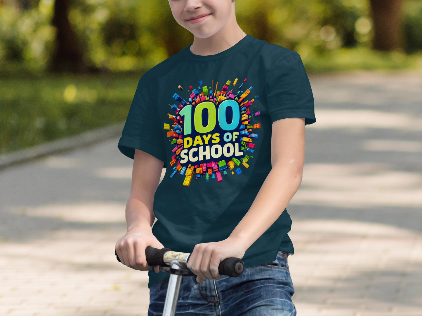 100 Days of School Colorful Design T-Shirt product type