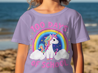 100 Days of School Unicorn T-Shirt product