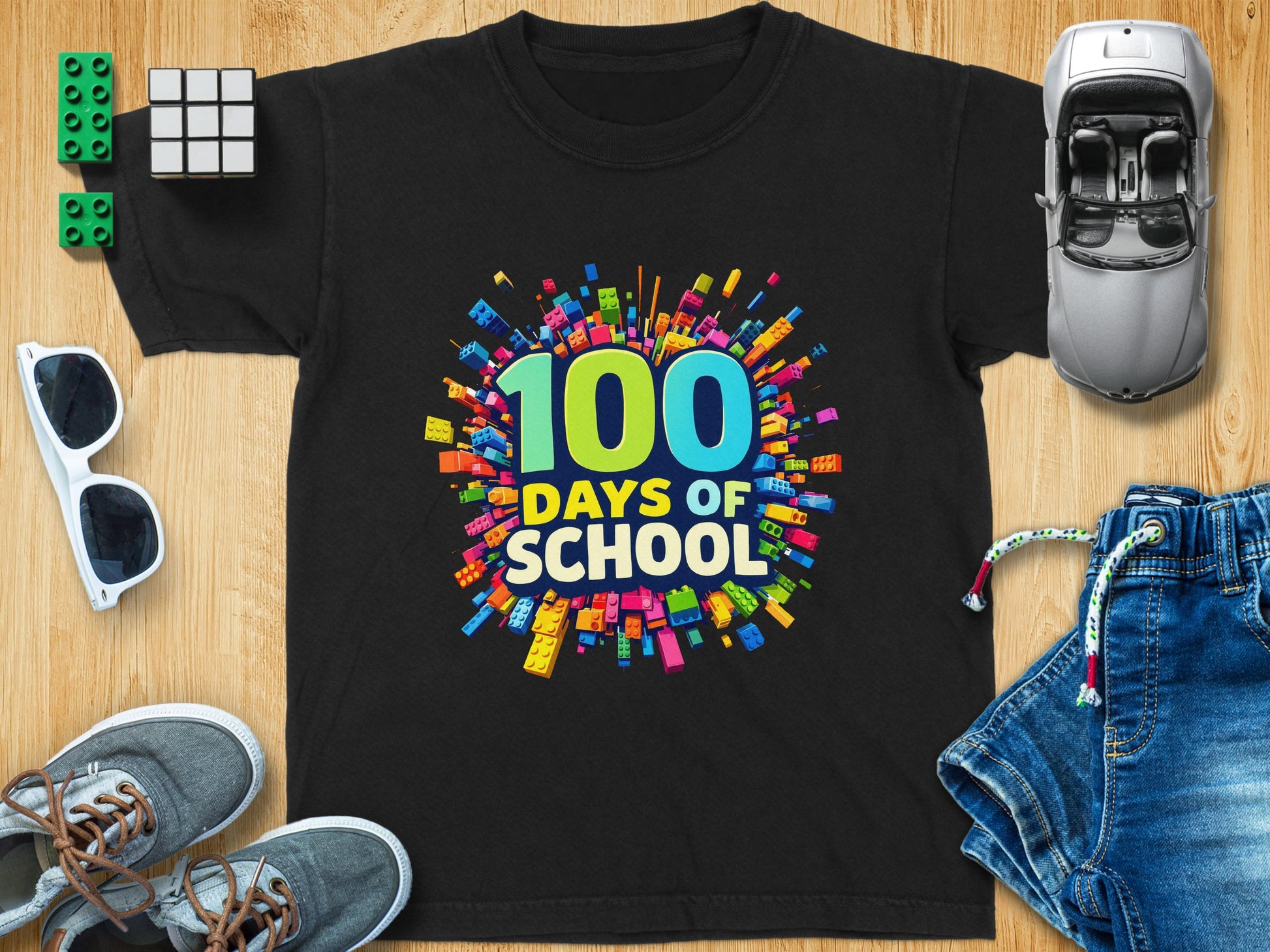 Colorful 100 Days of School Celebration T-shirt Product
