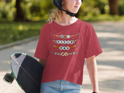 Field Day Themed Graphic Youth T-Shirt product type