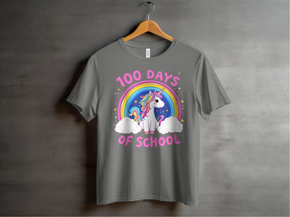 Celebrate 100 Days of School with Unicorn T-shirt product type