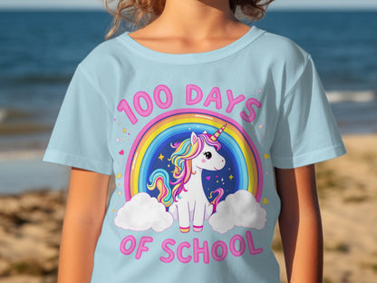 100 Days of School Unicorn Shirt product type