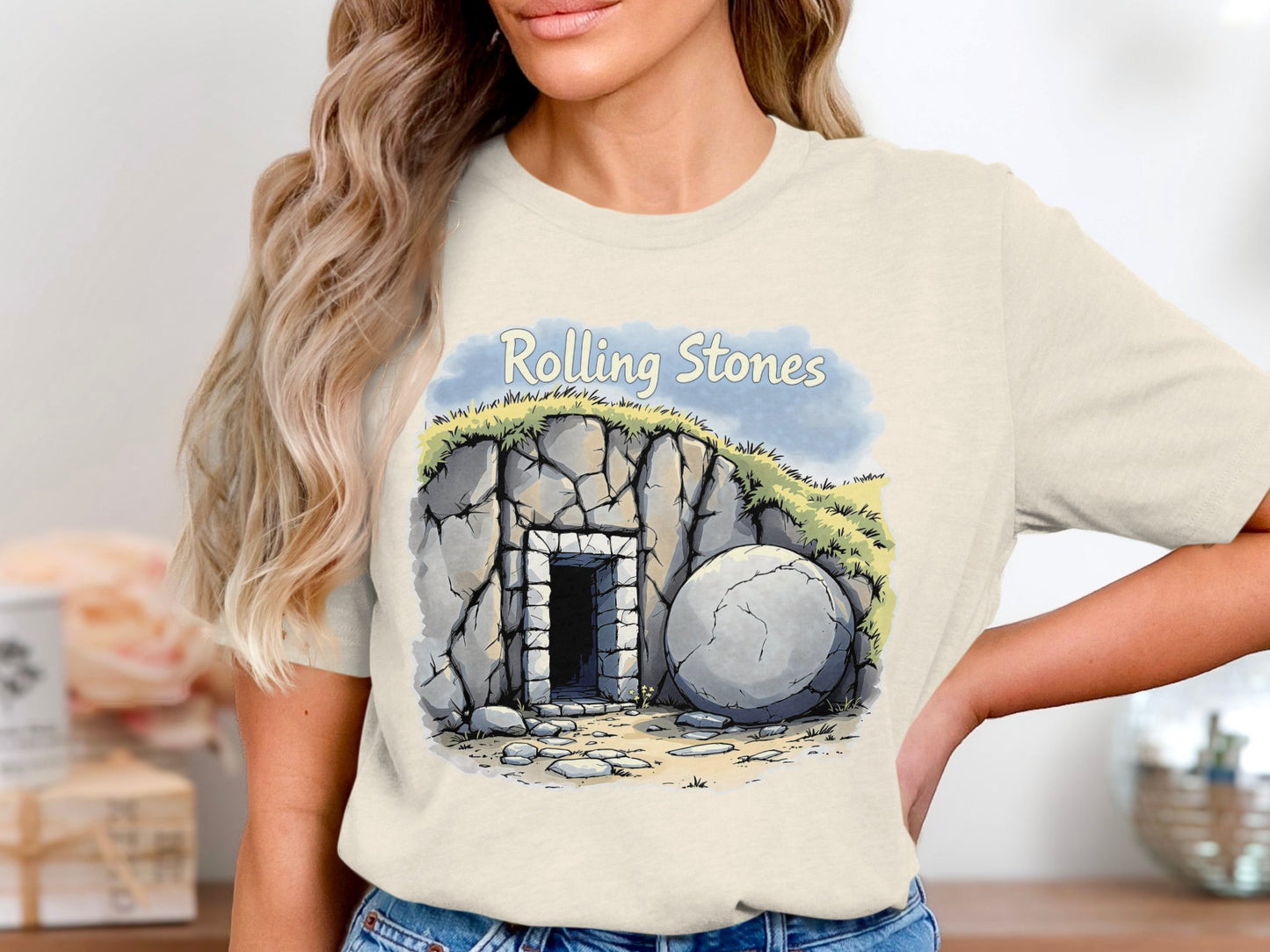 Rolling Stones Graphic Tee with Doorway print product type