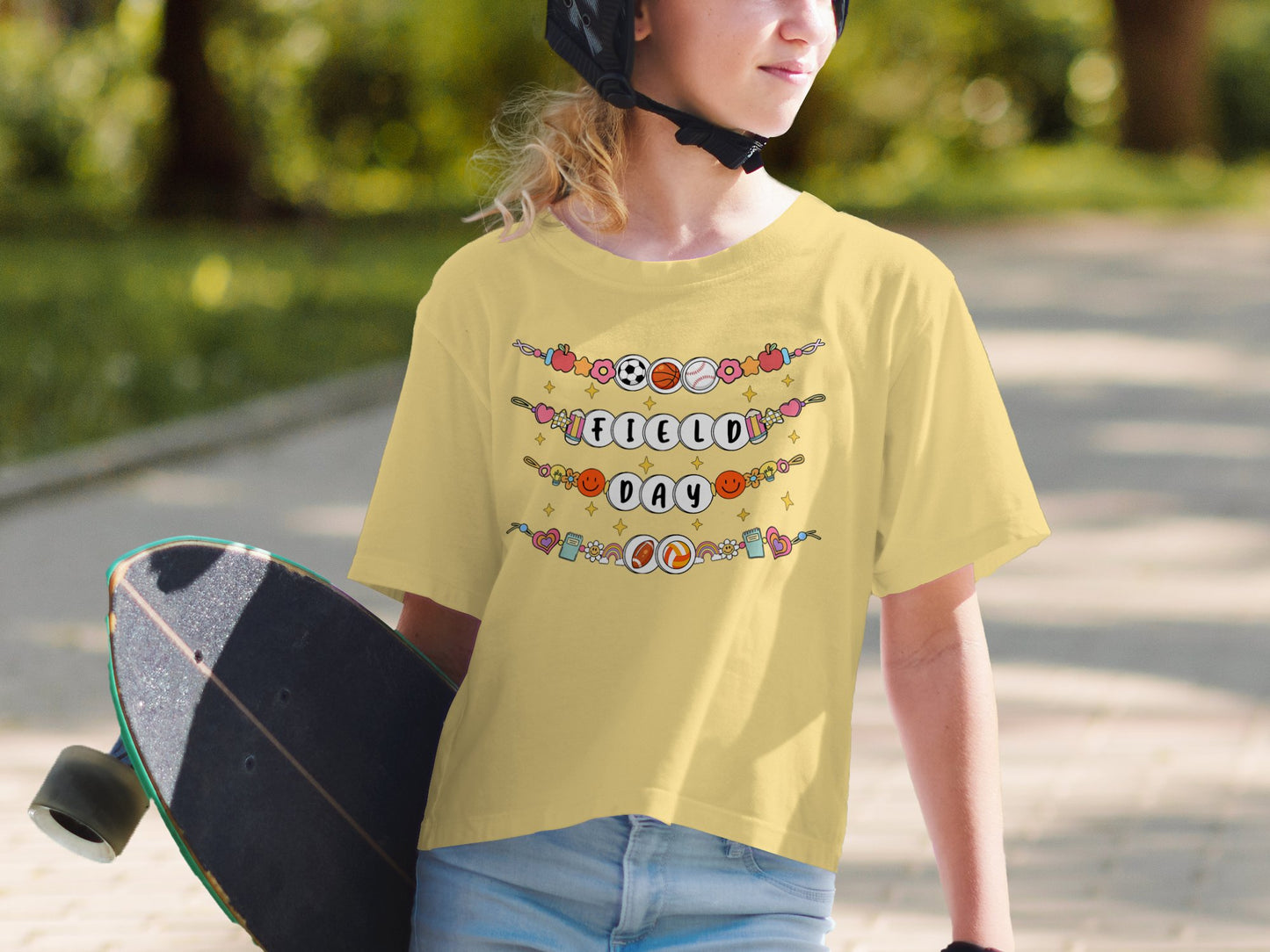Field Day Yellow T-Shirt Graphic Fun Casual product