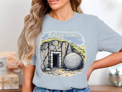 Rolling Stones Cave Art Graphic Style T-Shirt product type